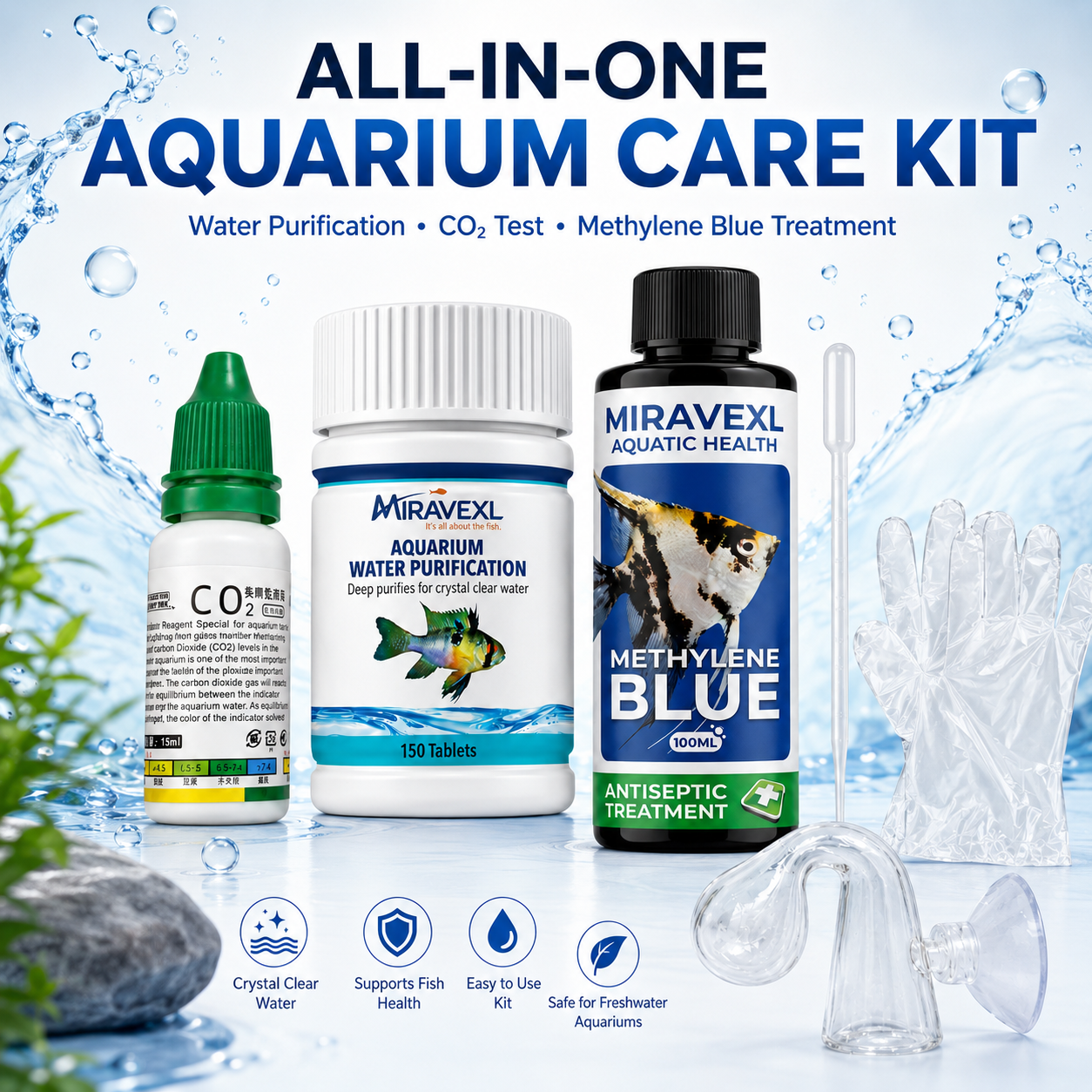 Planted Aquarium Care - Aquarium Maintenance Kit Water Purification Tablets
