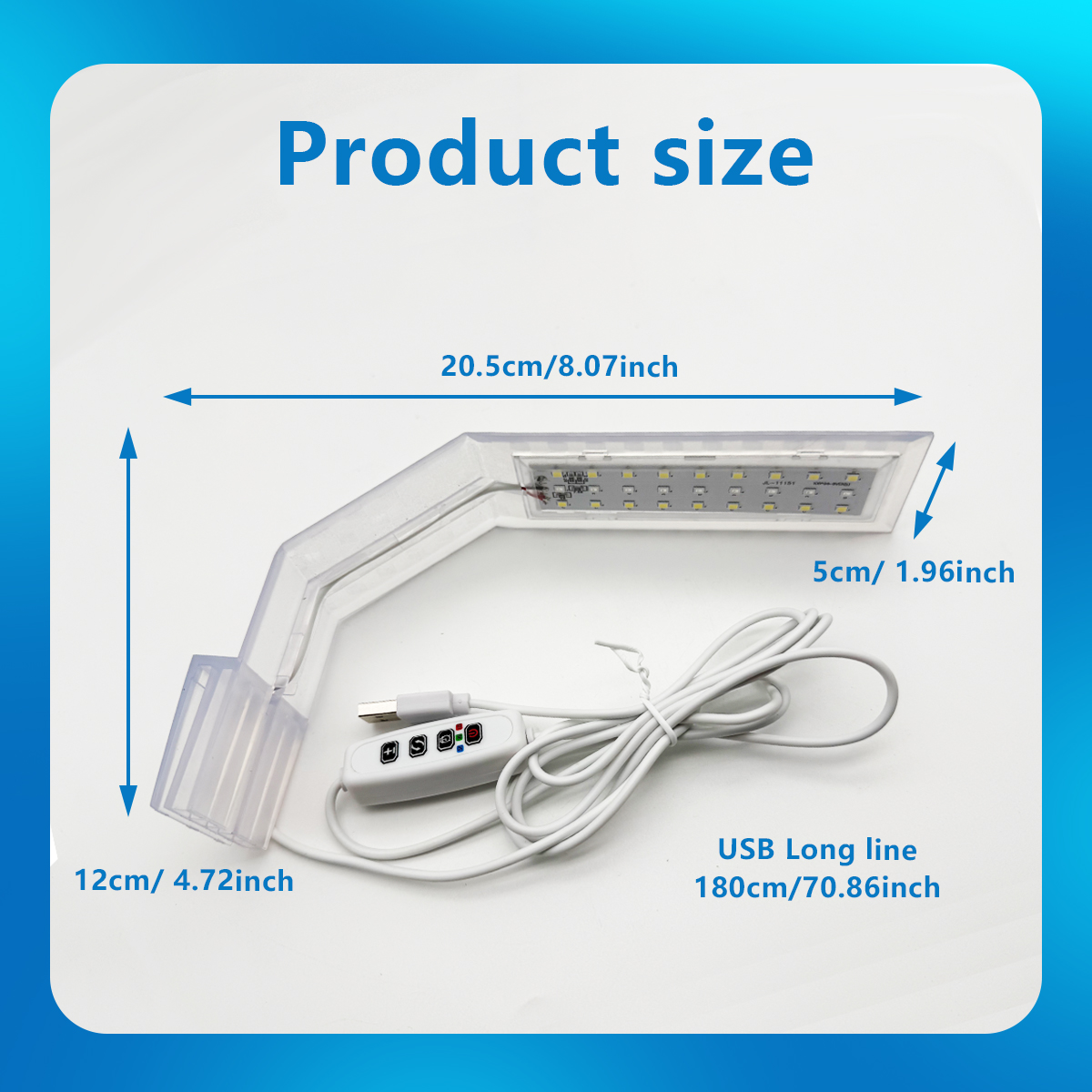 Super Slim LED Aquarium Light  - Aquarium Plant Iron reseña y precio