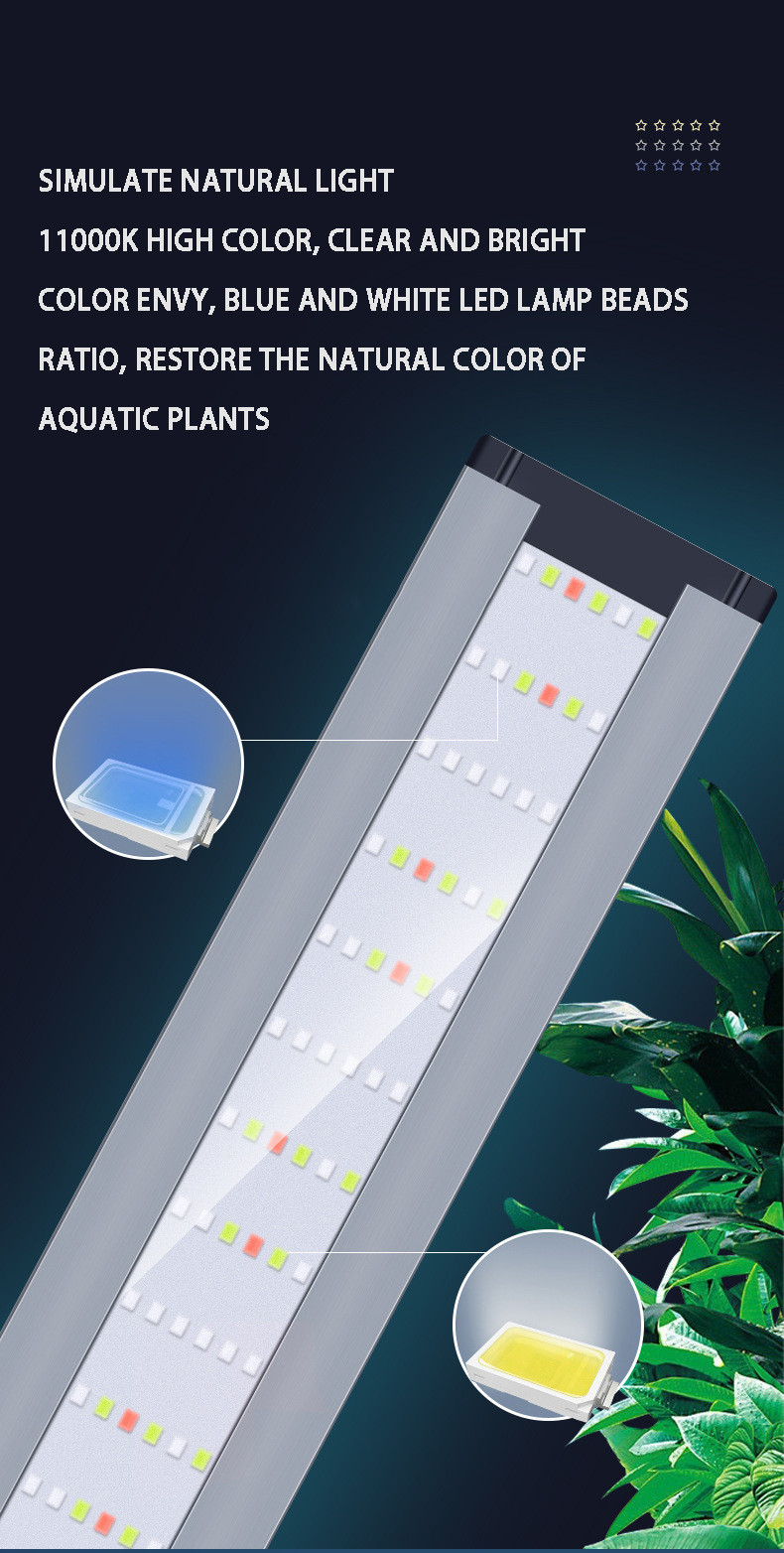 Aquarium LED lights Aluminum a - Aquarium Plant Red reseña y precio