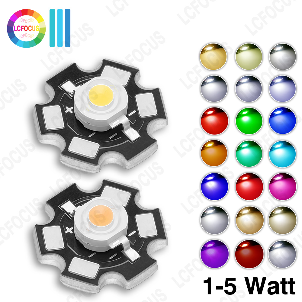 10pcs 1W 3W 5W LED Chip Warm C - Aquarium Planet reseña y precio