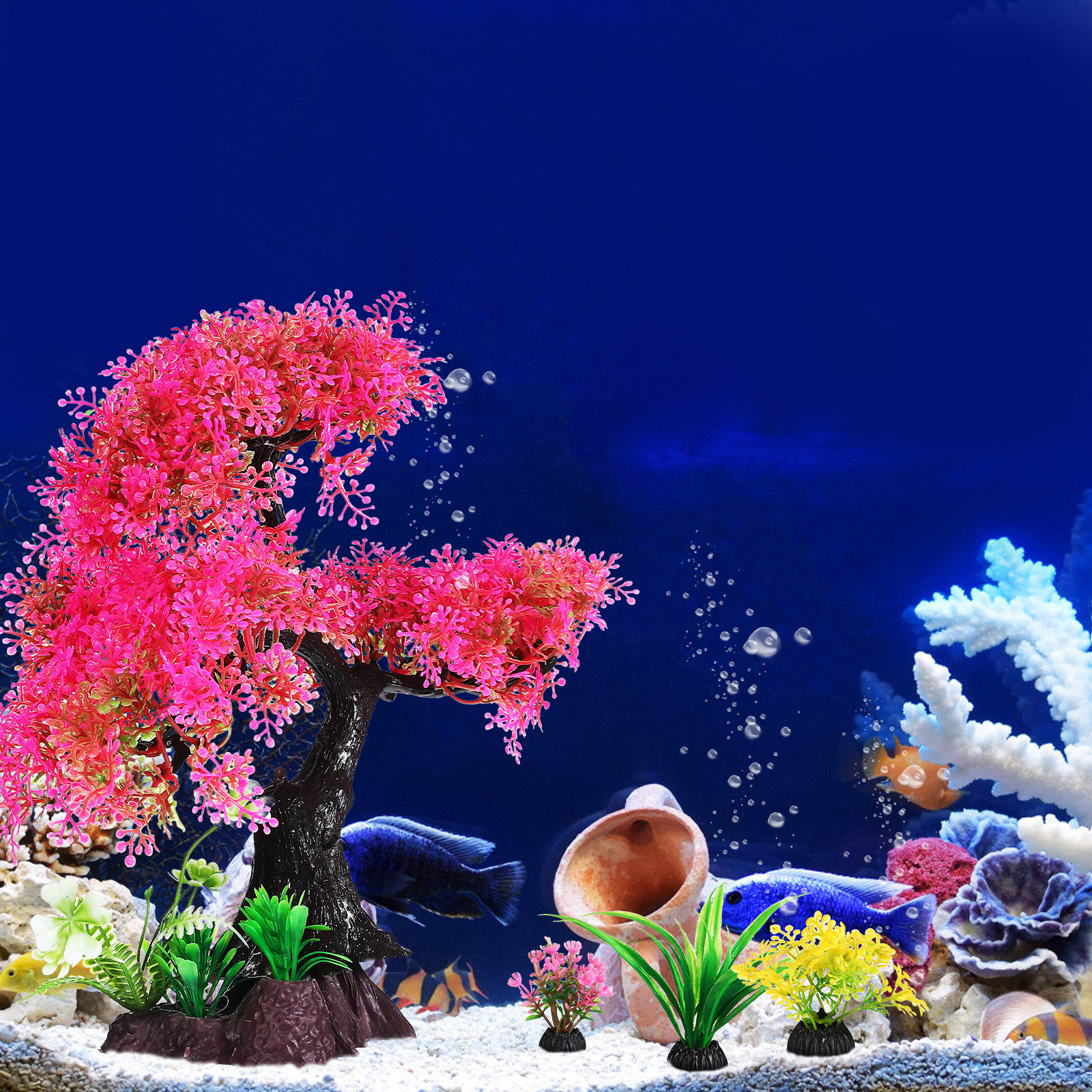 10Pcs Aquarium Plants Realisti - Planted Aquarium Care reseña y precio