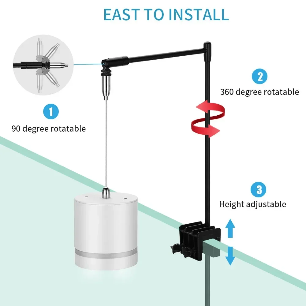 Aquarium LED Hanging Clip Lamp - Planted Aquarium Hanging Light reseña y precio