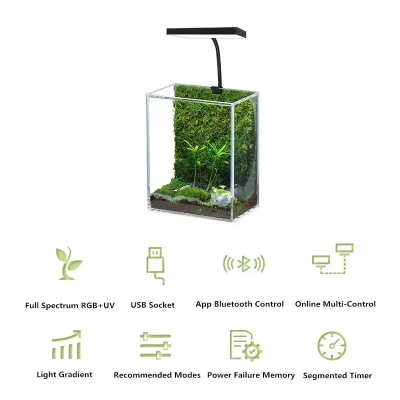 WEEK AQUA Mini 9 Pro USB Nano  - Aquarium Plant Iron reseña y precio