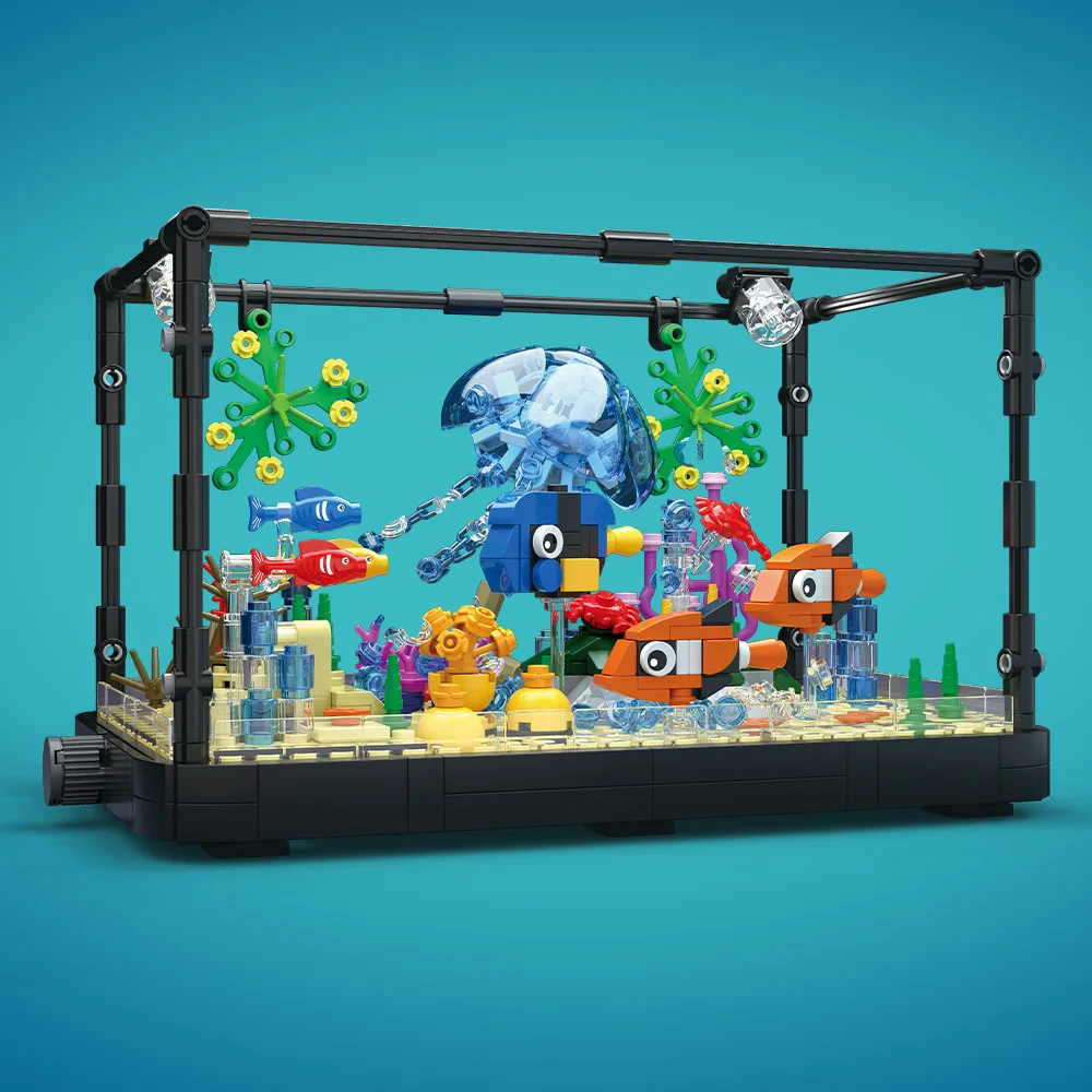 Fish Tank Building Block Set w - Aquarium Planet reseña y precio