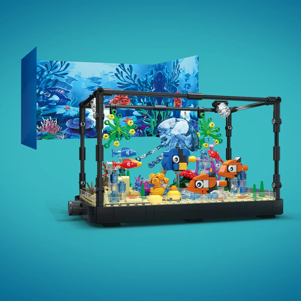 Fish Tank Building Block Set w - Aquarium Planet reseña y precio