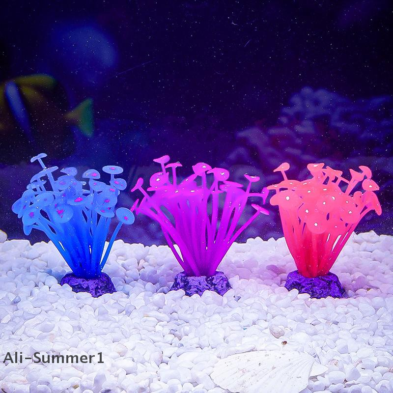 【E】Silicone Mushroom Artificia - Planted Aquarium Pictures reseña y precio