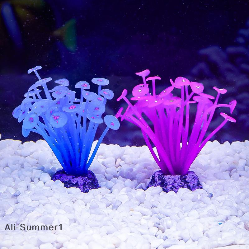 【E】Silicone Mushroom Artificia - Planted Aquarium Pictures reseña y precio