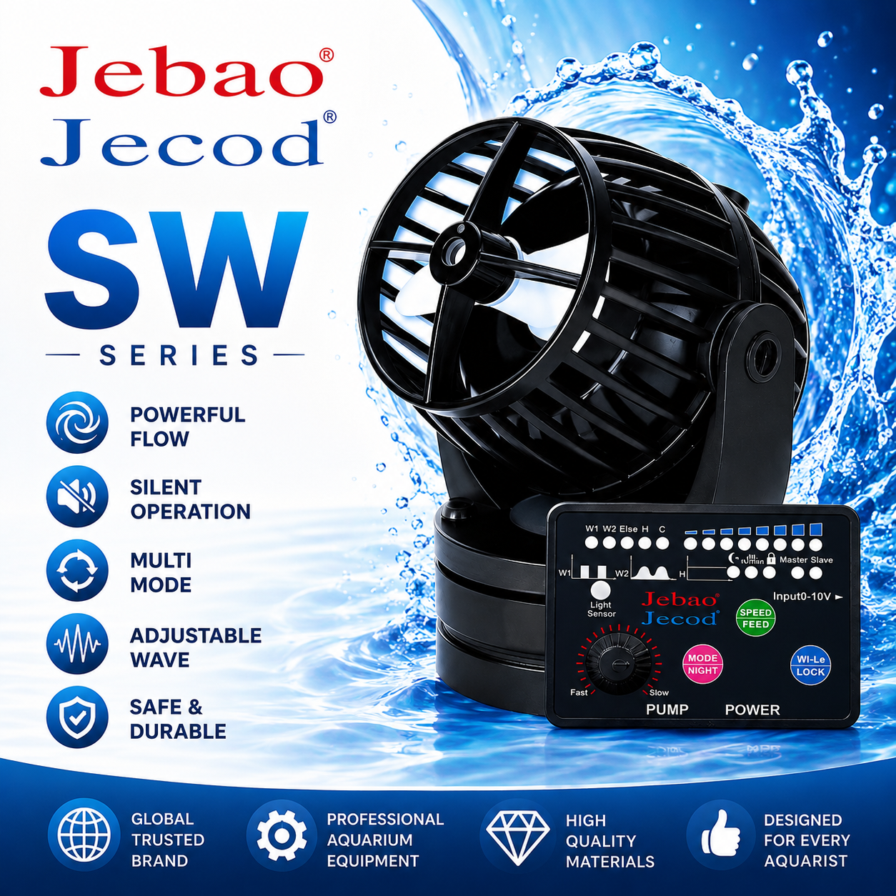 Jebao Jecod SW-2 SW-4 SW-8 SW- - Aquarium Plant Iron reseña y precio