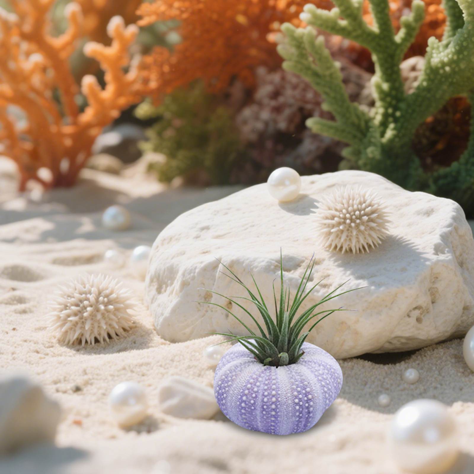 6Pcs Sea Urchin Shell Decor Na - Aquarium Plant Holder reseña y precio