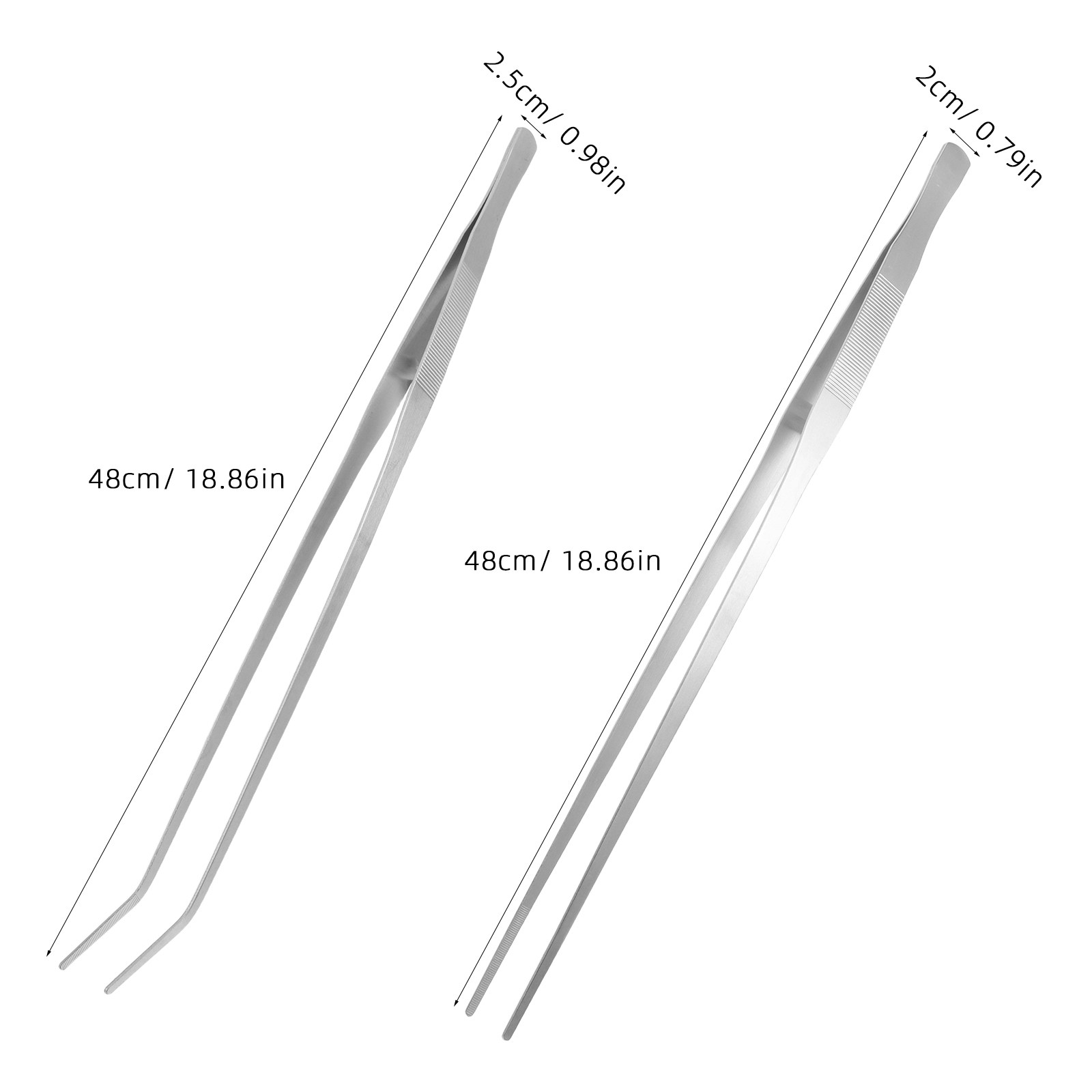 2Pcs Long Stainless Steel Twee - Planted Aquarium Care reseña y precio