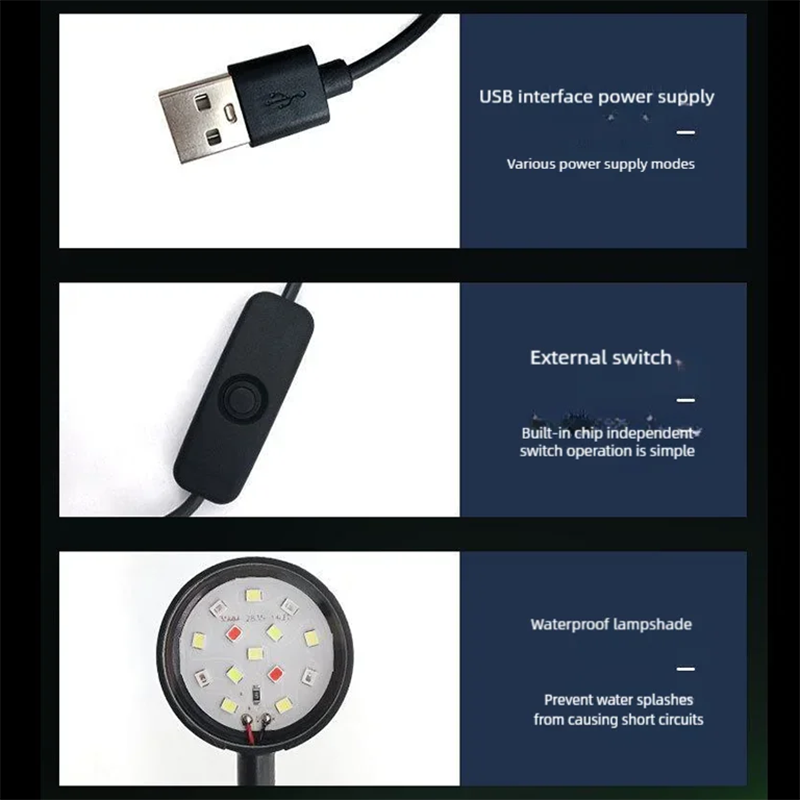 USB LED Fish Tank Clip Lamp Hi - Aquarium Plant Iron reseña y precio
