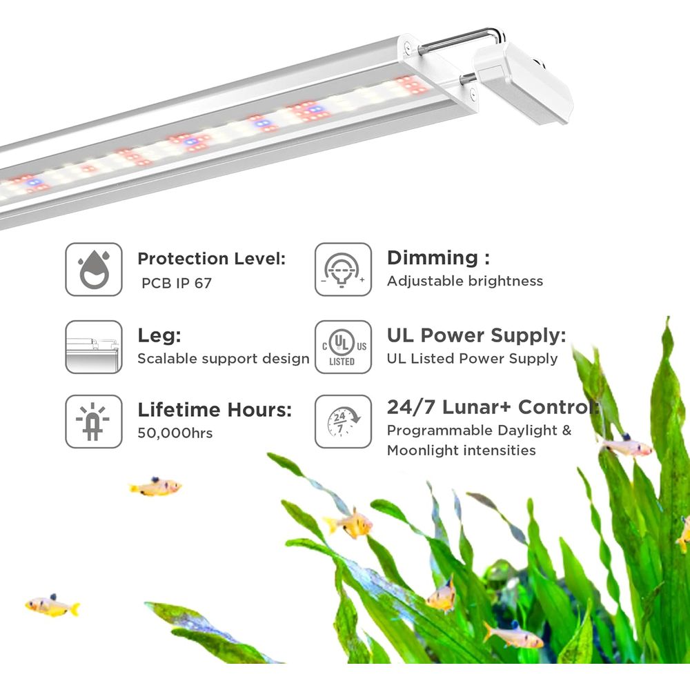 24/7 Plant Growth LED Light, 6 - Aquarium Plant Red reseña y precio
