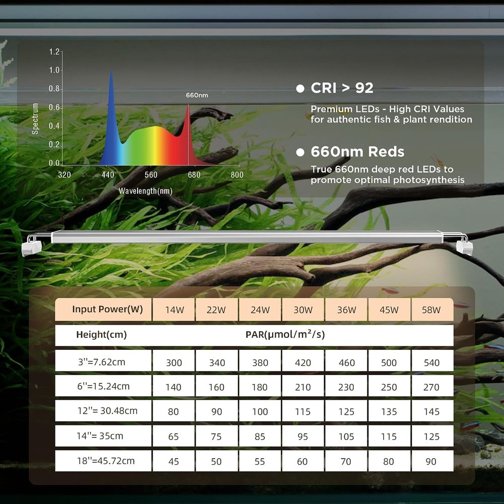 24/7 Plant Growth LED Light, 6 - Aquarium Plant Red reseña y precio