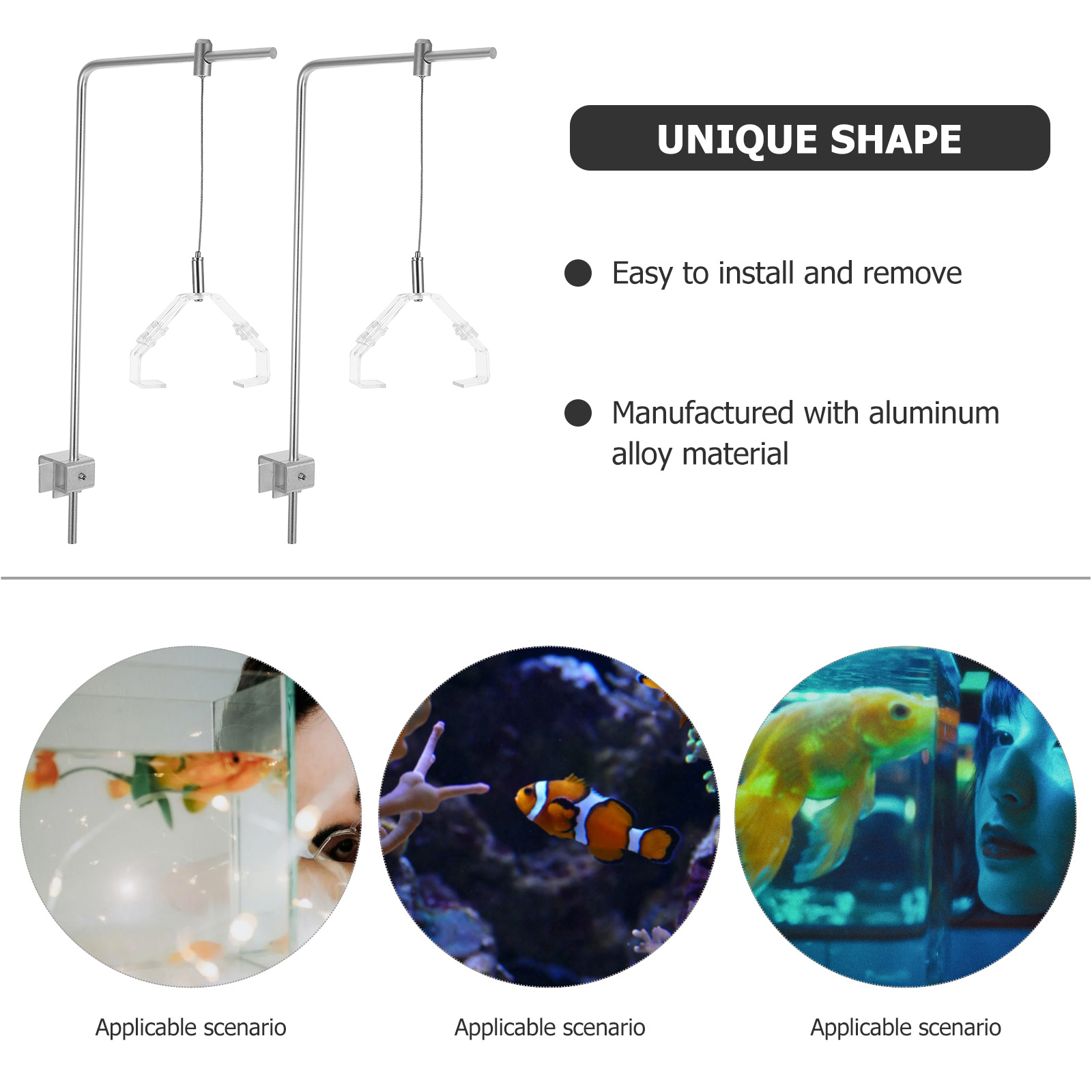 2pcs Aquarium Light Holder Wit - Aquarium Plant Holder reseña y precio