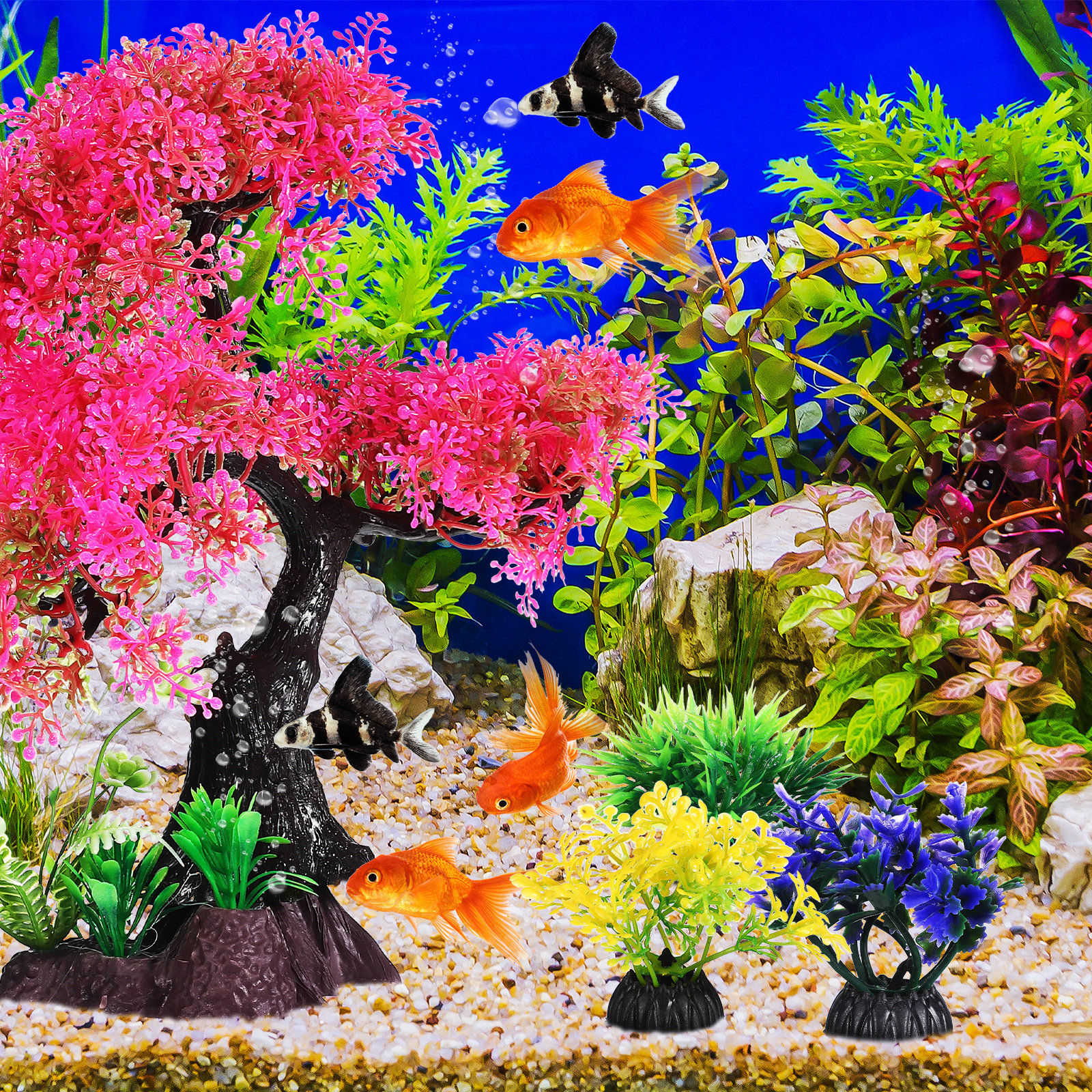 10Pcs Aquarium Plants Realisti - Planted Aquarium Care reseña y precio