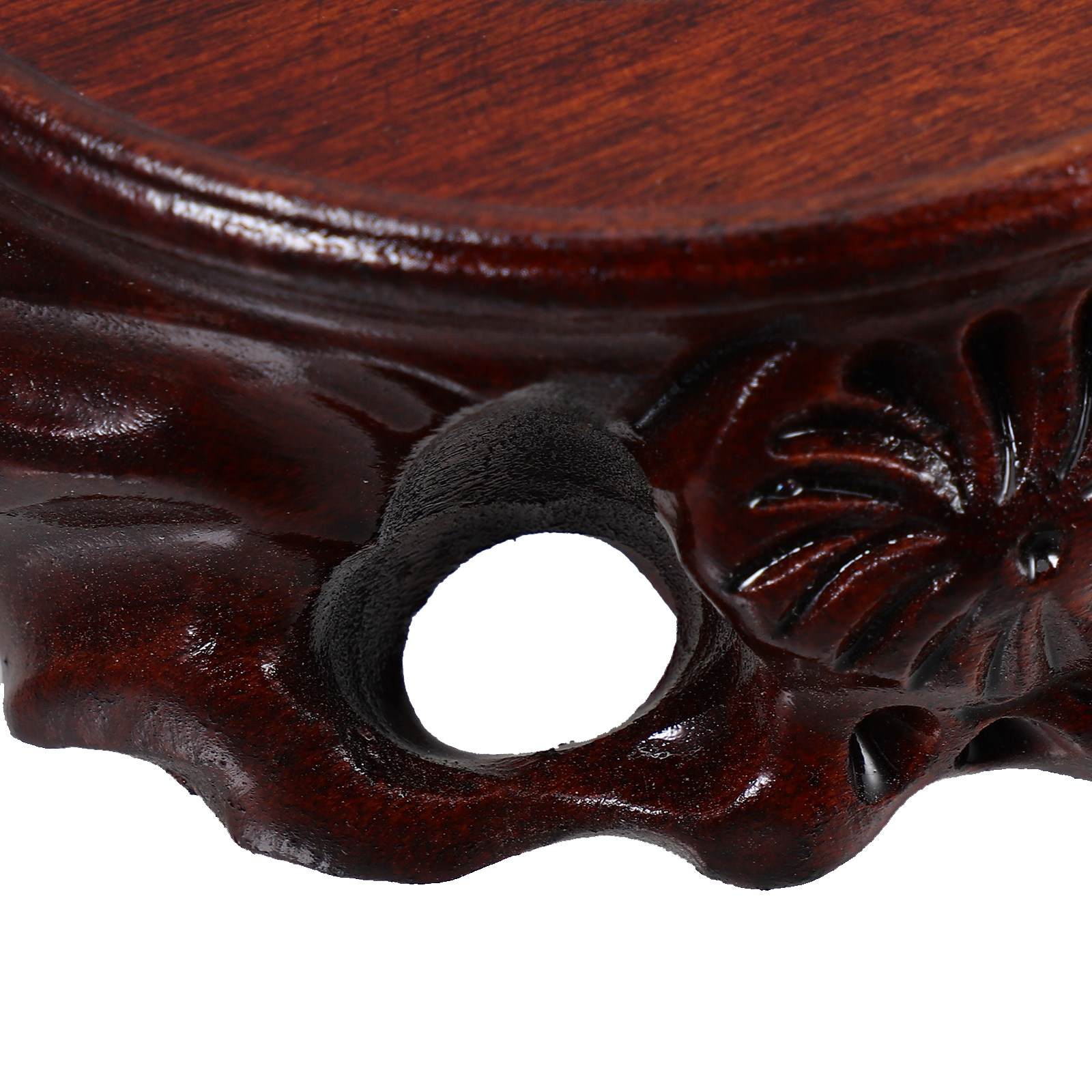 Round Wooden Plant Vase Base H - Aquarium Plant Holder reseña y precio