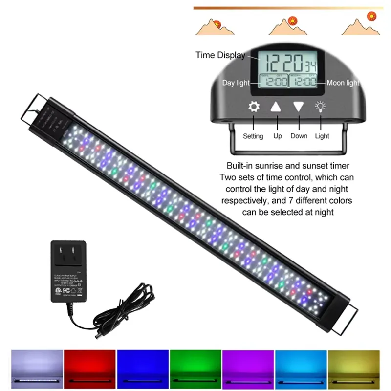 48W IP68 LED Aquarium Light fo - Planted Aquarium Hours reseña y precio